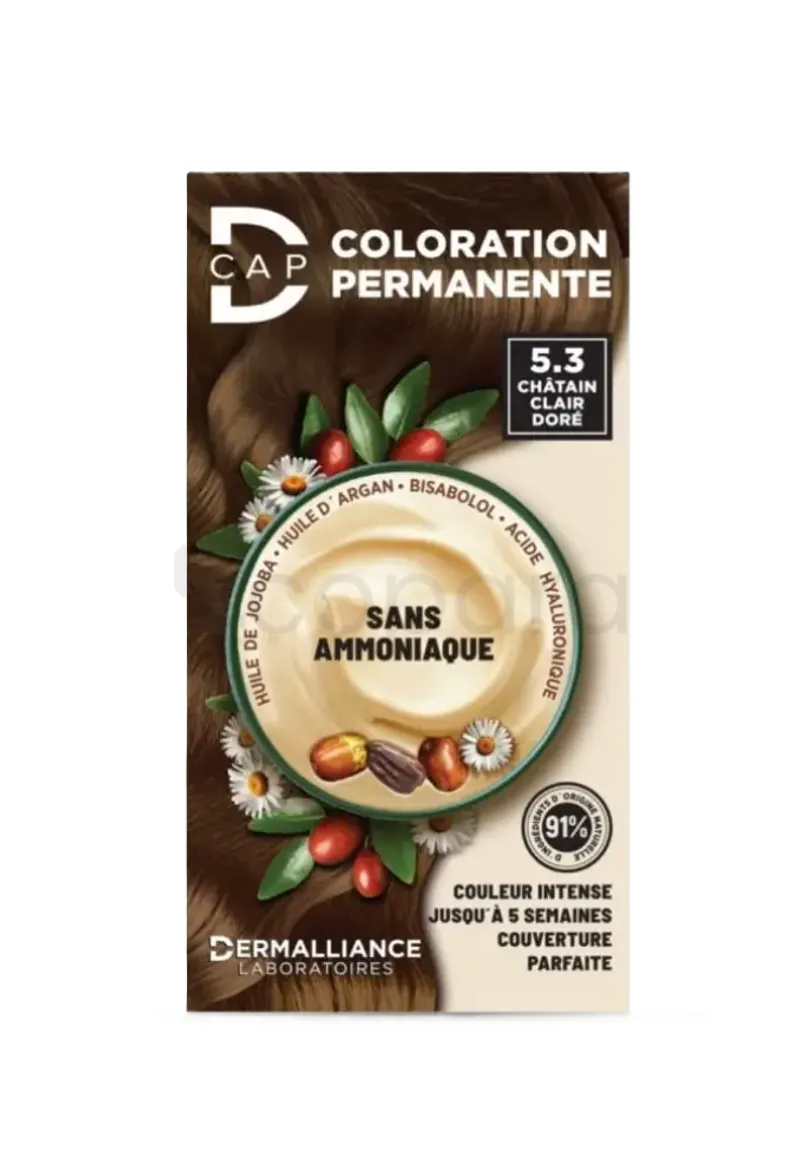 D-CAP COLORATION PERMANENTE NUMERO 5.3 CHATAIN CLAIR DORE