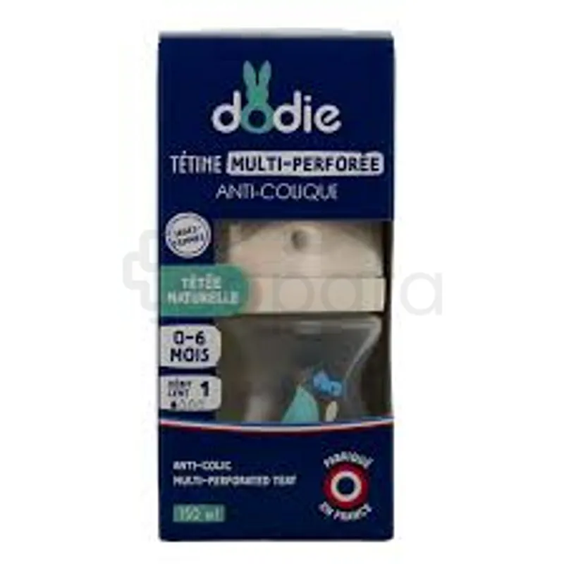 DODIE BIBERON MULTI PERFOREE ANTI-COLIQUE BLEU 150ML D1 REFERENCE 0392
