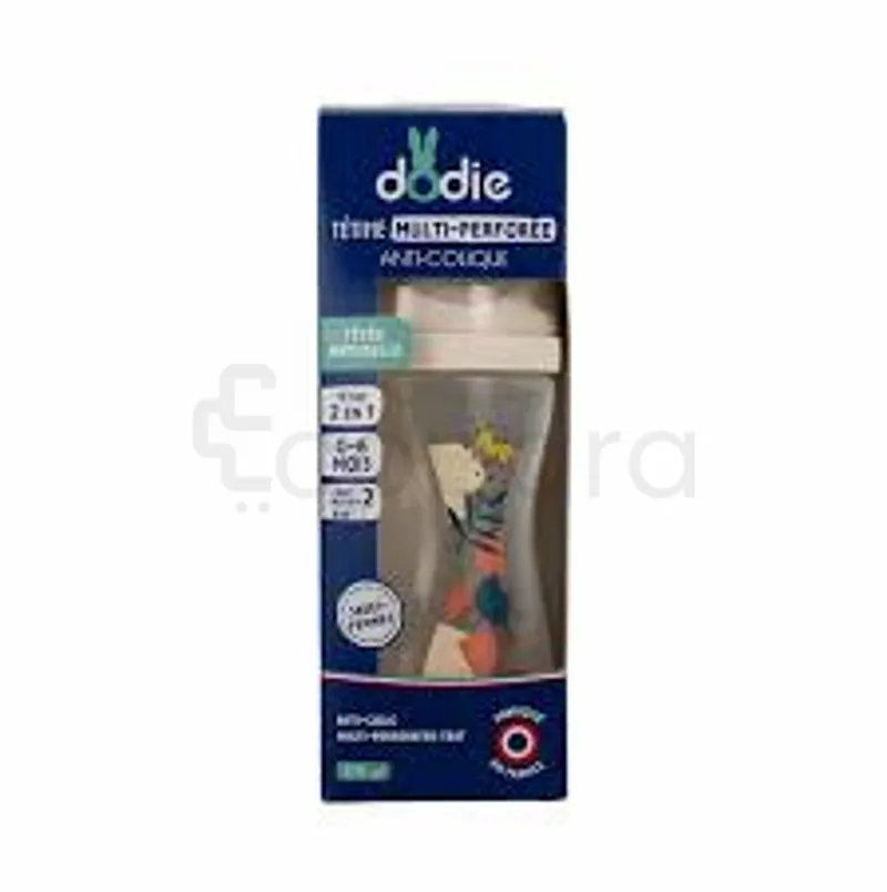 DODIE BIBERON MULTI PERFOREE ANTI-COLIQUE ROSE 270ML D2 REFERENCE 0422