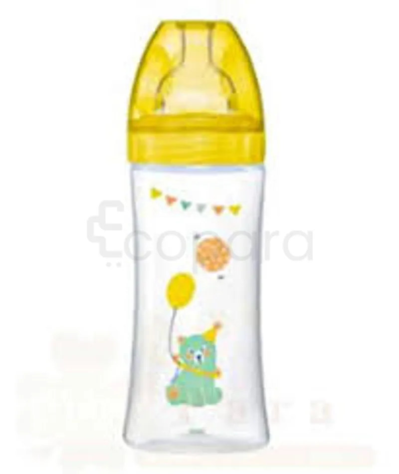 DODIE BIBERON SENSATION ANTI-COLIQUE TETINE PLATE LE CIRQUE +6MOIS D3 330ML