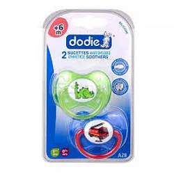 DODIE SUCETTE ANATOMIQUE TRAIN DINOSAURE POMPIER +6MOIS REFERENCE NA28