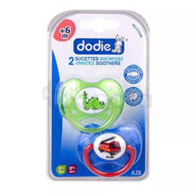 DODIE SUCETTE ANATOMIQUE TRAIN DINOSAURE POMPIER +6MOIS REFERENCE NA28