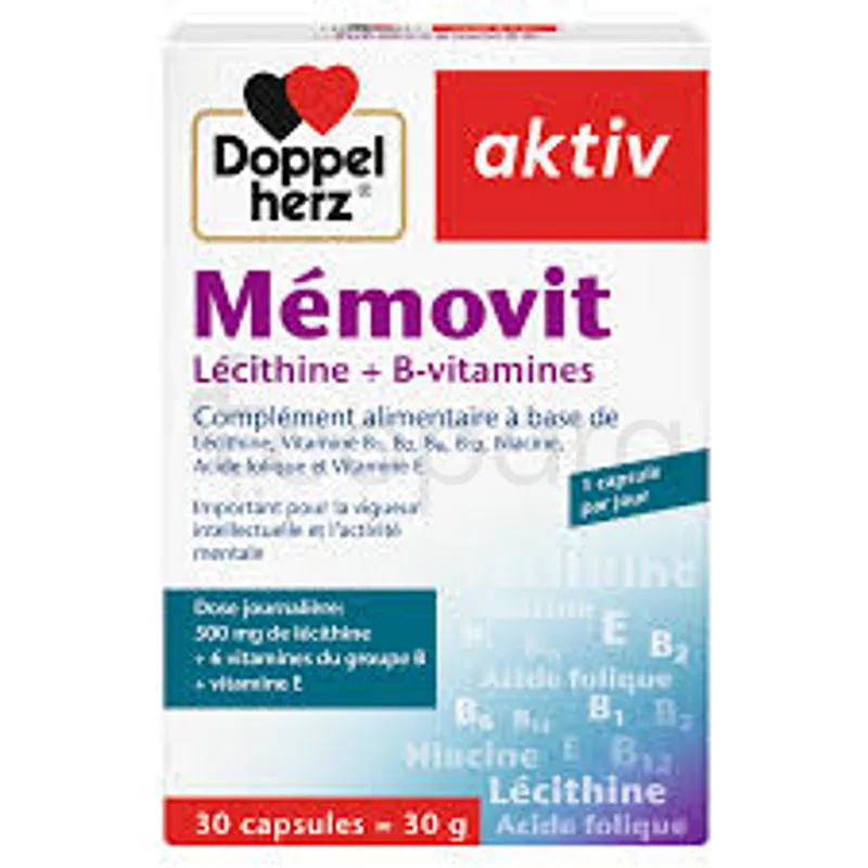 DOPPEL HERZ AKTIV MEMOVIT BOITE DE 30 CAPSULES