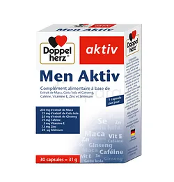 DOPPEL HERZ AKTIV MEN BOITE DE 30 GELULES