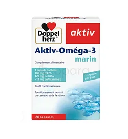 DOPPEL HERZ AKTIV OMEGA 3 MARIN BOITE DE 30 CAPSULES