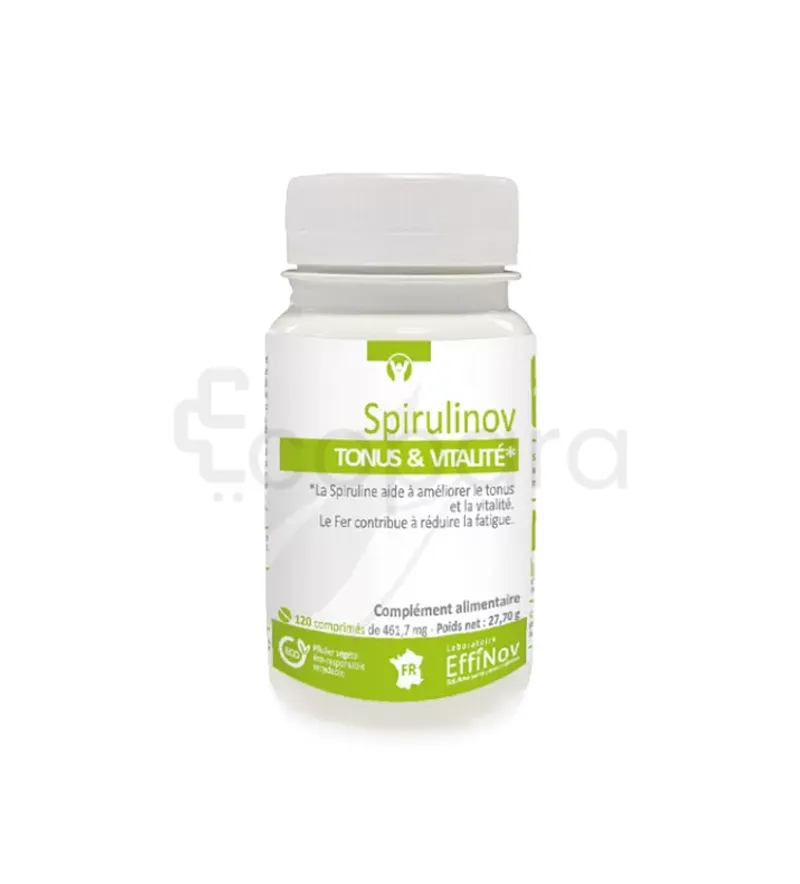 EFFINOV NUTRITION SPIRULINOV TONUS ET VITALITE BOITE DE 120 COMPRIMES
