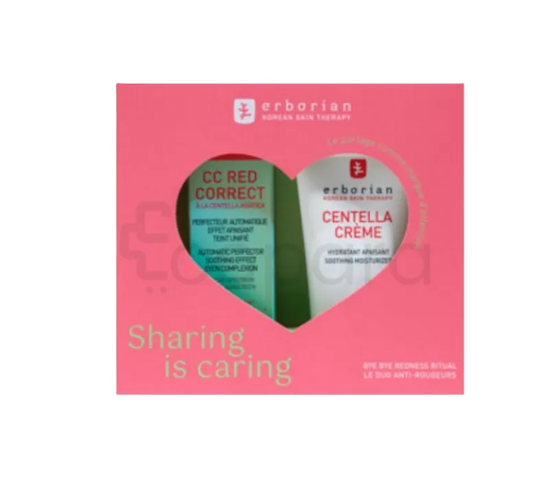 ERBORIAN PACK ANTI-ROUGEURS CC RED CORRECT 15ML + CENTELLA CREME 20ML