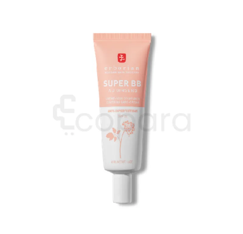 ERBORIAN SUPER BB AU GINSENG CREME SOIN COUVRANTE ANTI-IMPERFECTION SPF20 CLAIR 40ML