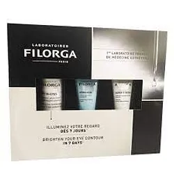 FILORGA COFFRET OPTIMES EYES 15ML + HYDRA-HYAL 15ML + SCRUB DETOX 15ML