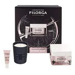 FILORGA XMAS BOX OXYGEN GLOW 50ML + OXYGEN GLOW EYES 4ML + BOUGIE
