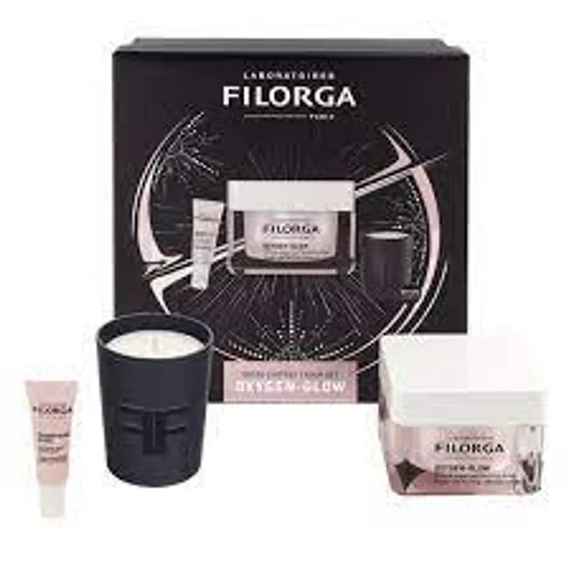 FILORGA XMAS BOX OXYGEN GLOW 50ML + OXYGEN GLOW EYES 4ML + BOUGIE