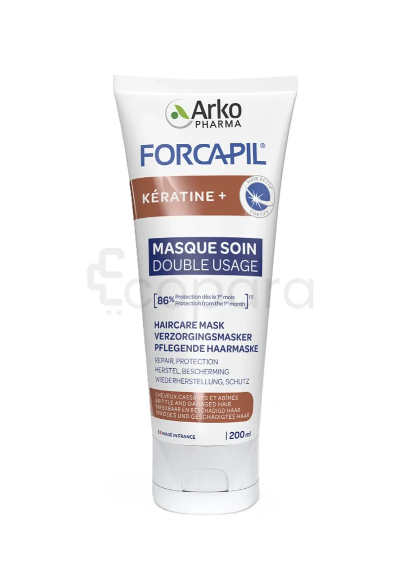FORCAPIL MASQUE CHEVEUX KERATINE MASQUE SOIN DOUBLE USAGE 200ML