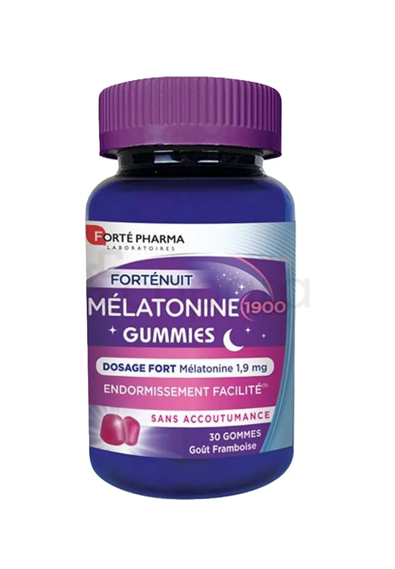 FORTE PHARMA MELATONINE 1900 GOMMES DOSAGE FORT 1.9MG BOITE DE 30 GOMMES