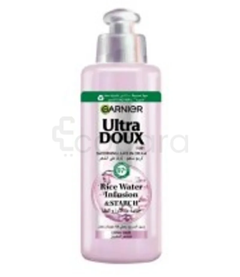 GARNIER ULTRA DOUX RICE WATER INFUSION AND STARCH SMOOTHING LEAVE IN CREME DE SOIN 200ML