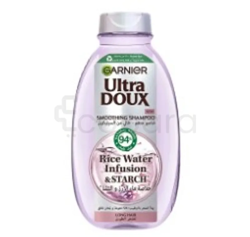 GARNIER ULTRA DOUX RICE WATER INFUSION AND STARCH SMOTHING SHAMPOO 200ML