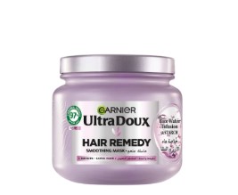 GARNIER ULTRA DOUX RICE WATER INFUSION AND STARCH HAIR REMEDY SMOOTHING MASK 340ML