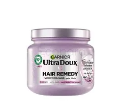 GARNIER ULTRA DOUX RICE WATER INFUSION AND STARCH HAIR REMEDY SMOOTHING MASK 340ML