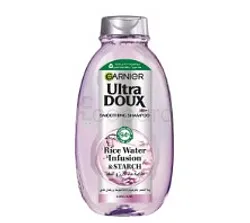 GARNIER ULTRA DOUX RICE WATER INFUSION AND STARCH SMOOTHING SHAMPOOING 400ML