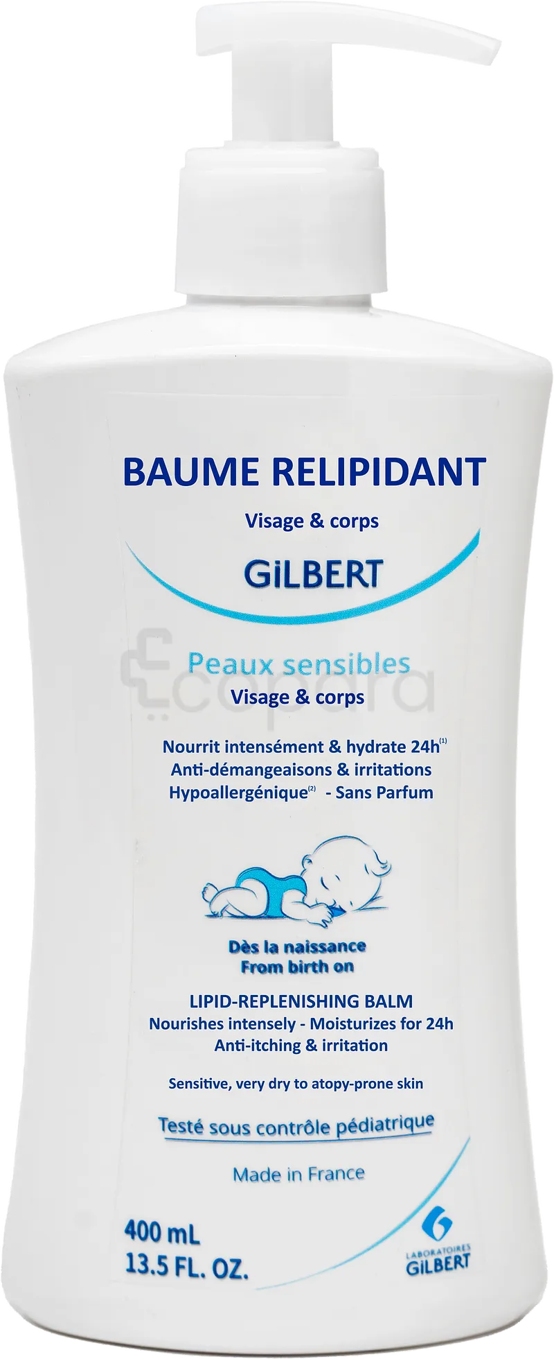 GILBERT BAUME RELIPIDANT VISAGE ET CORPS DES LA NAISSANCE 400ML
