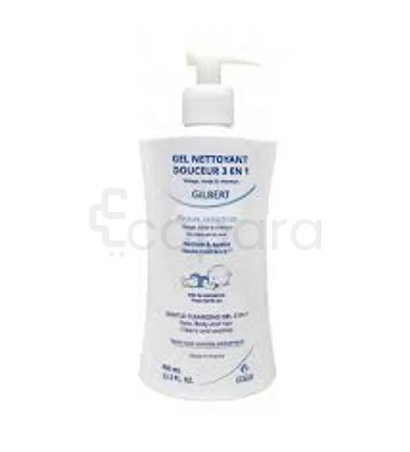 GILBERT GEL NETTOYANT DOUCEUR 3EN1 VISAGE CORPS ET CHEVEUX DES LA NAISSANCE 400ML