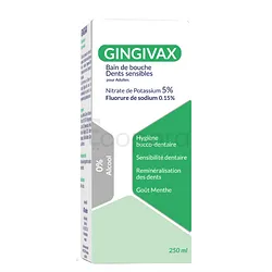 GINGIVAX BAIN DE BOUCHE DENTS SENSIBLES 250ML