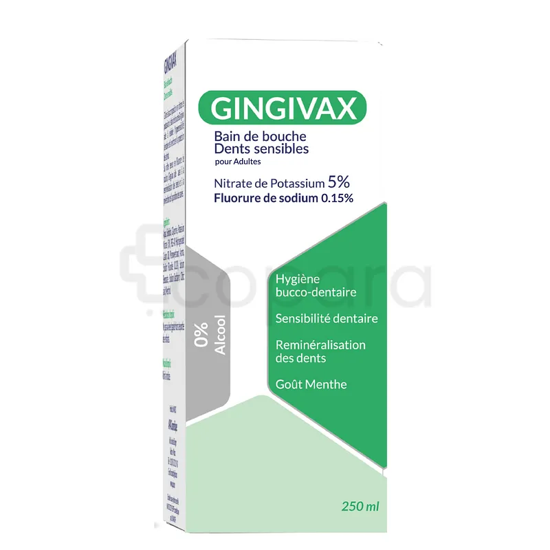 GINGIVAX BAIN DE BOUCHE DENTS SENSIBLES 250ML