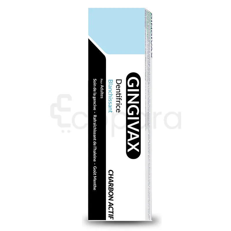GINGIVAX DENTIFRICE CHARBON ACTIF 100ML