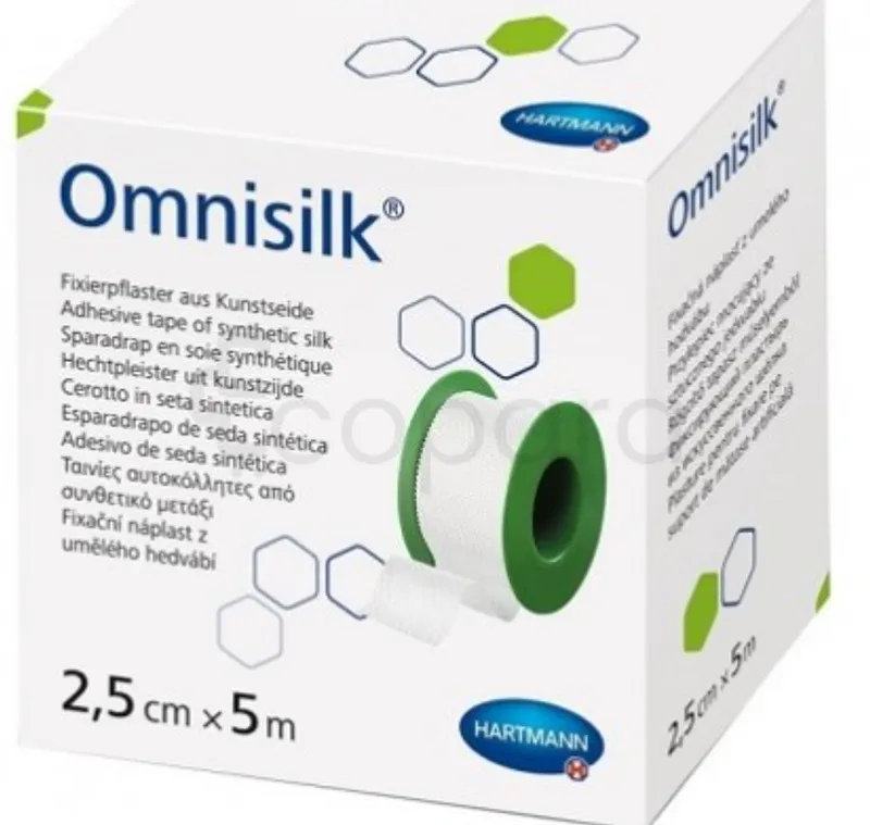 HARTMANN OMNISILK SPARADRAP 2.5CM*5M BOITE DE 10 REFERENCE 900563