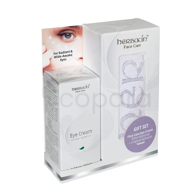 HERBACINE FACE CARE GIFT SET EYE CREAM + ORIGINAL HERBACIN TOWEL