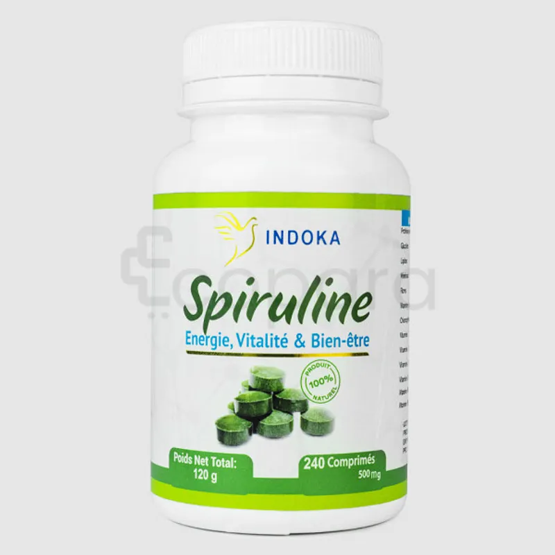 INDOKA SPIRULINE 500MG BOITE DE 240 COMPRIMES