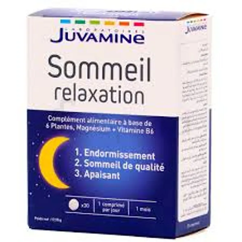 JUVAMINE SOMMEIL RELAXATION BOITE DE 30 COMPRIMES