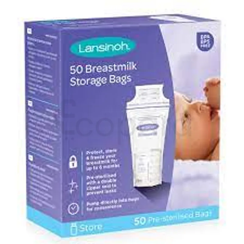 LANSINOH SACHETS DE CONSERVATION DE LAIT MATERNEL BOITE DE 50