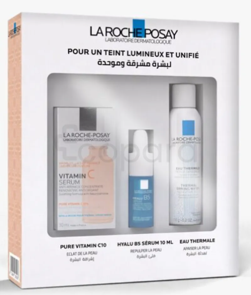 LA ROCHE POSAY PACK VITAMINE C10 SERUM 30ML + HAYLU B5 SERUM 10ML + EAU THERMALE 50ML