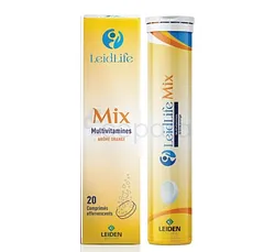 LEIDLIFE MIX MULTIVITAMINES GOUT ORANGE BOITE DE 20 COMPRIMES EFFERVESCENTS