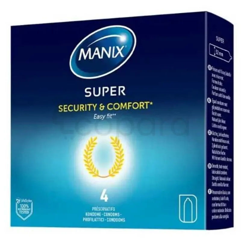 MANIX SUPER EASY FIT BOITE DE 4