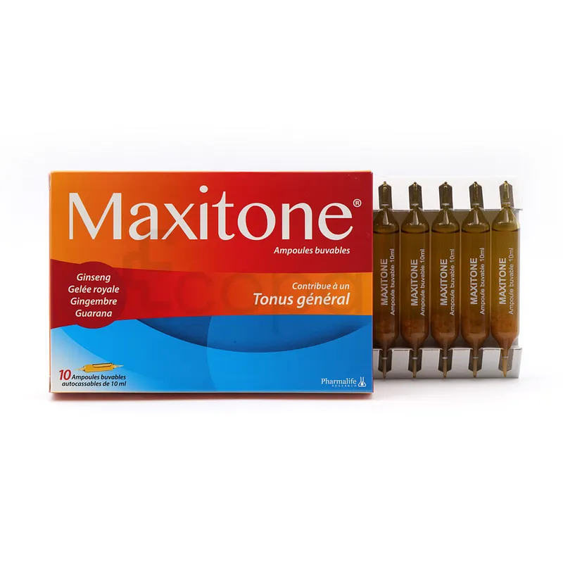 MAXITONE BOITE DE 10 AMPOULES BUVABLES