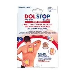 MEGAPLAST DOLSTOP PATCHS CHAUFFANTS DOULEURS MUSCULAIRES 10*13CM BOITE DE 2 REFERENCE 164096
