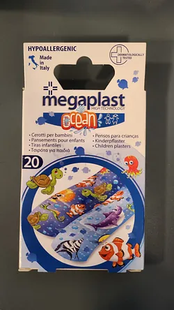 MEGAPLAST KIDS OCEAN PANSEMENTS POUR ENFANTS BOITE DE 20