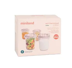 MINILAND SET 4 POTS CONSERVATION ORANGE