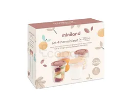 MINILAND SET 4 POTS DE CONSERVATION VALENCIA 250ML