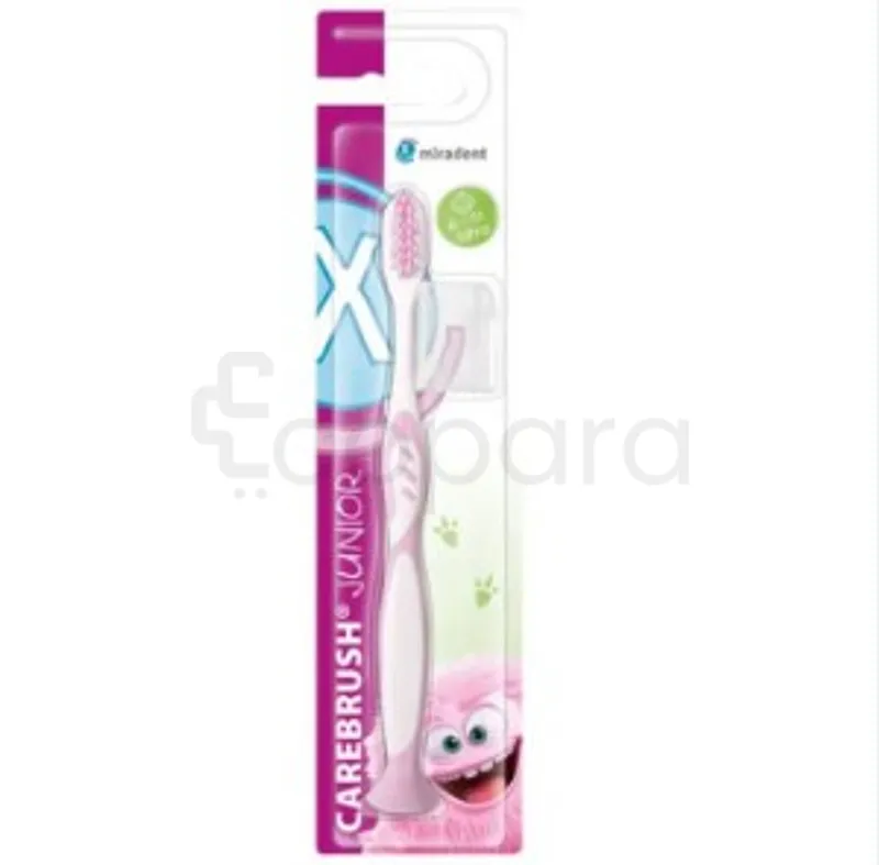 MIRADENT CAREBRUSH BROSSE A DENTS JUNIOR 6-12ANS ROSE