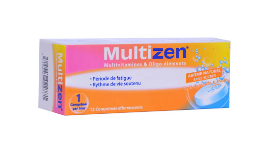 MULTIZEN BOITE DE 12 COMPRIMES EFFERVESCENTS