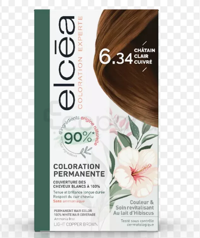NOREVA ELCEA COLORATION PERMANENTE SANS AMMONIAQUE NUMERO 6.34