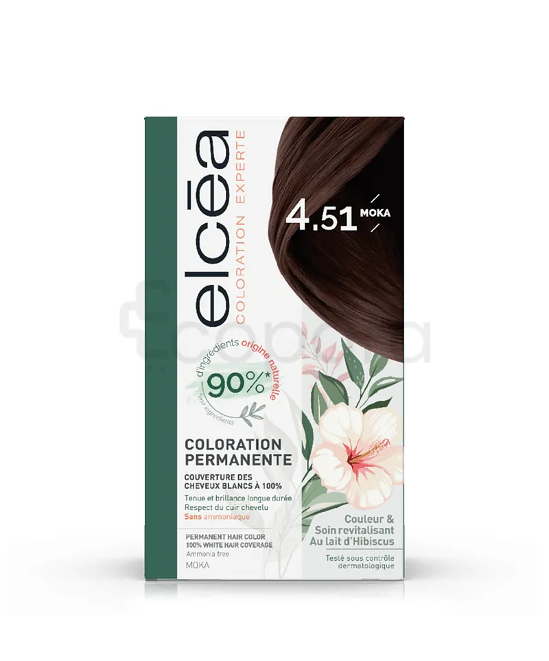 NOREVA ELCEA COLORATION PERMANENTE SANS AMMONIAQUE NUMERO 4.51