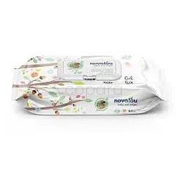 NOVALOU BABY WET WIPES BOITE DE 64