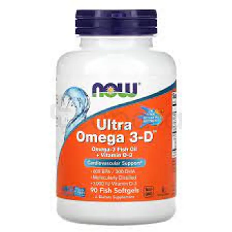 NOW ULTRA OMEGA 3-D FISH OIL FISH BOITE DE 30 SOFTGELS