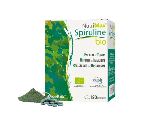 NUTRIMAX SPIRULINE BIO 60G BOITE DE 120 COMPRIMES