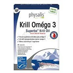 PHYSALIS KRILL OMEGA 3 BOITE DE 30 CAPSULES