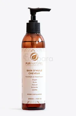 PUR NATUREL BAIN DE HUILE CHEVEUX FORTIFIANT ET NOURRISSANT 200ML