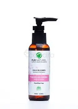 PUR NATUREL HUILE DE CORPS FLEUR DE CERISES 100ML